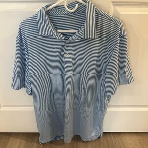 Vineyard Vines Blue Striped Polo Shirt
